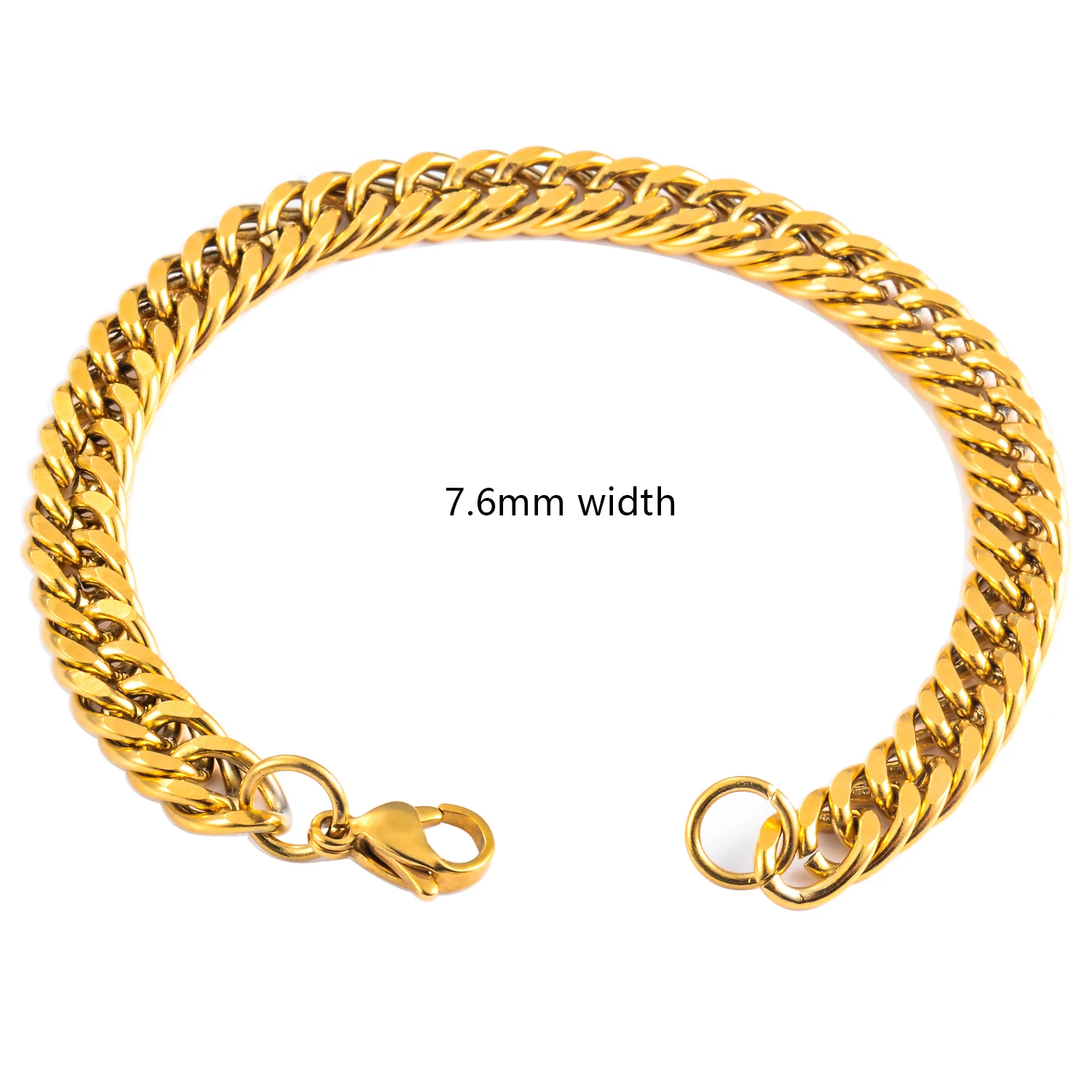 Мужской браслет из нержавеющей стали ширина 4 8/5 8/6 6/9 2 мм