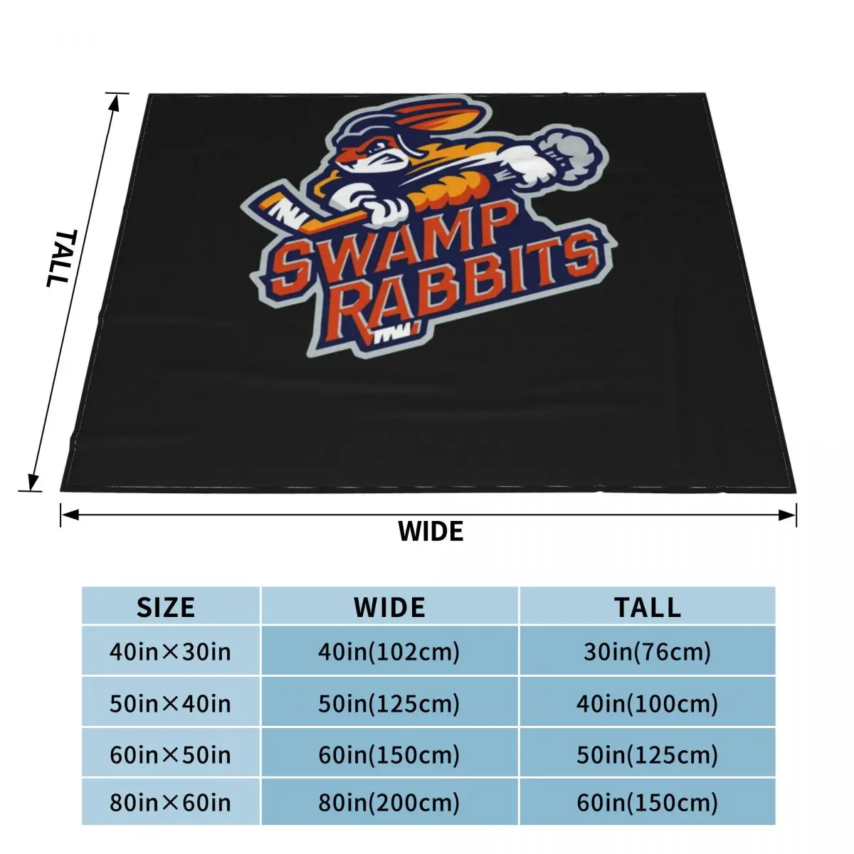 Декоративное мягкое одеяло для пикника GREENVILLE болотные кролики