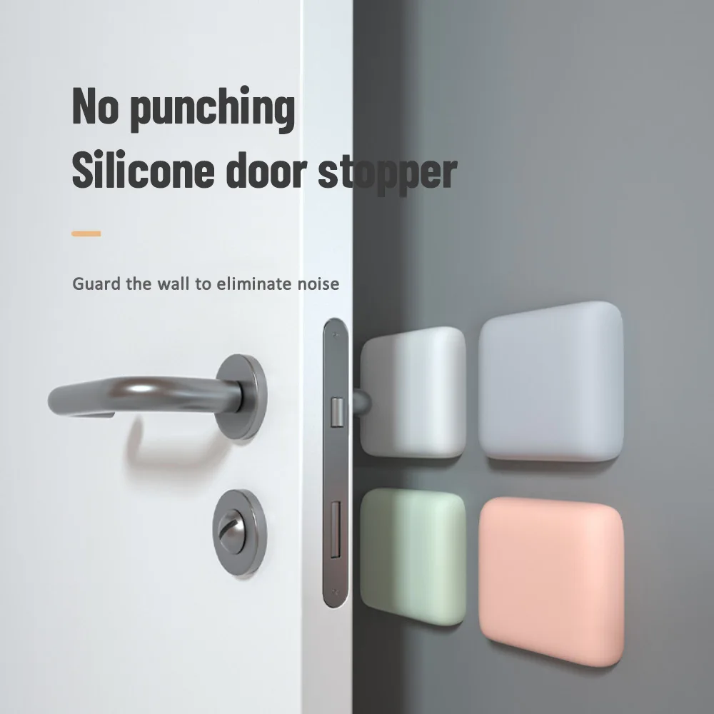 

Door Stopper Self Adhesive Rubber Door Fender 1pcs Mute Stickers Home Products Thickening Mute Rubber Pad Doorknob Silicone