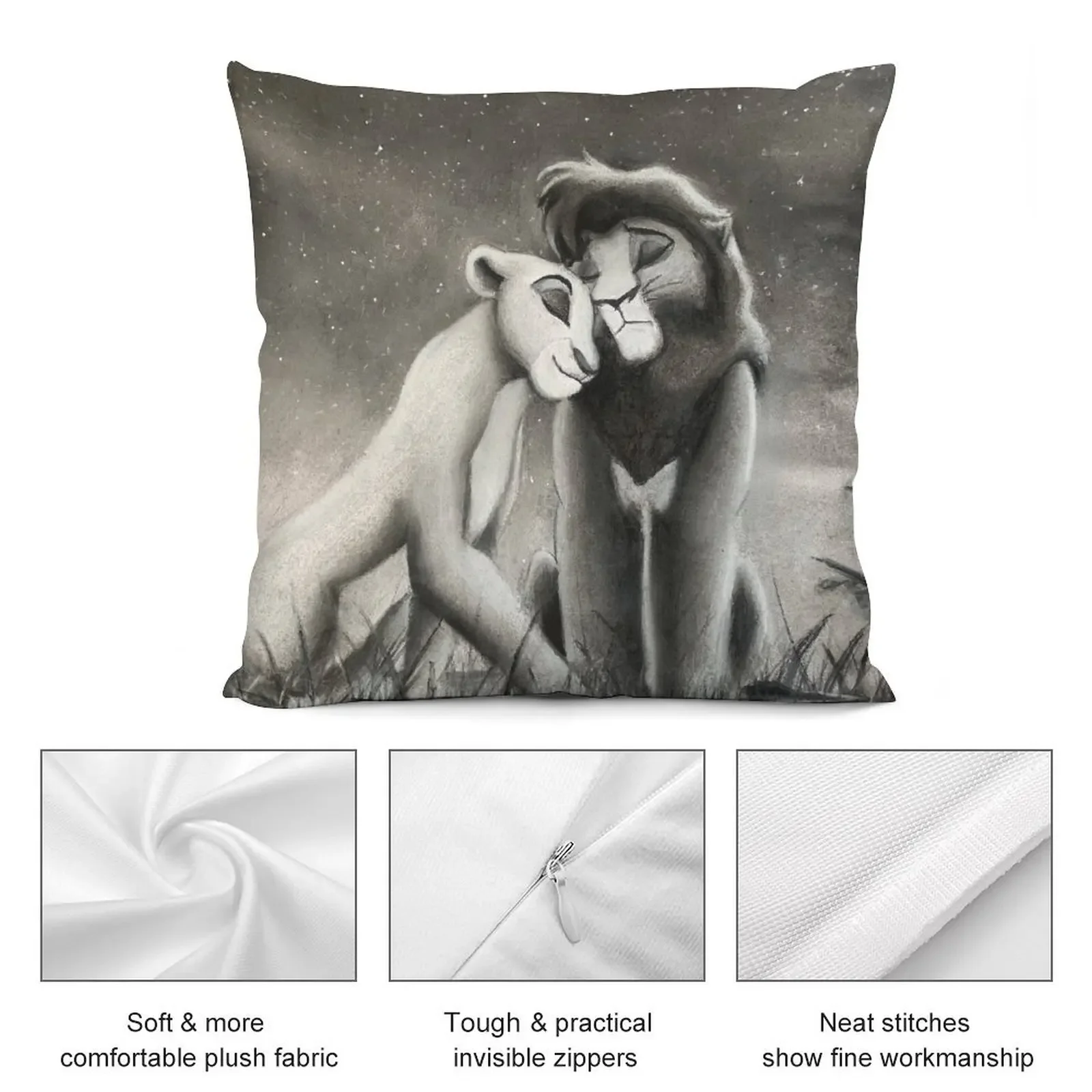 Kovu &amp Kiara декоративная подушка наволочка для дивана домашний декор комплект