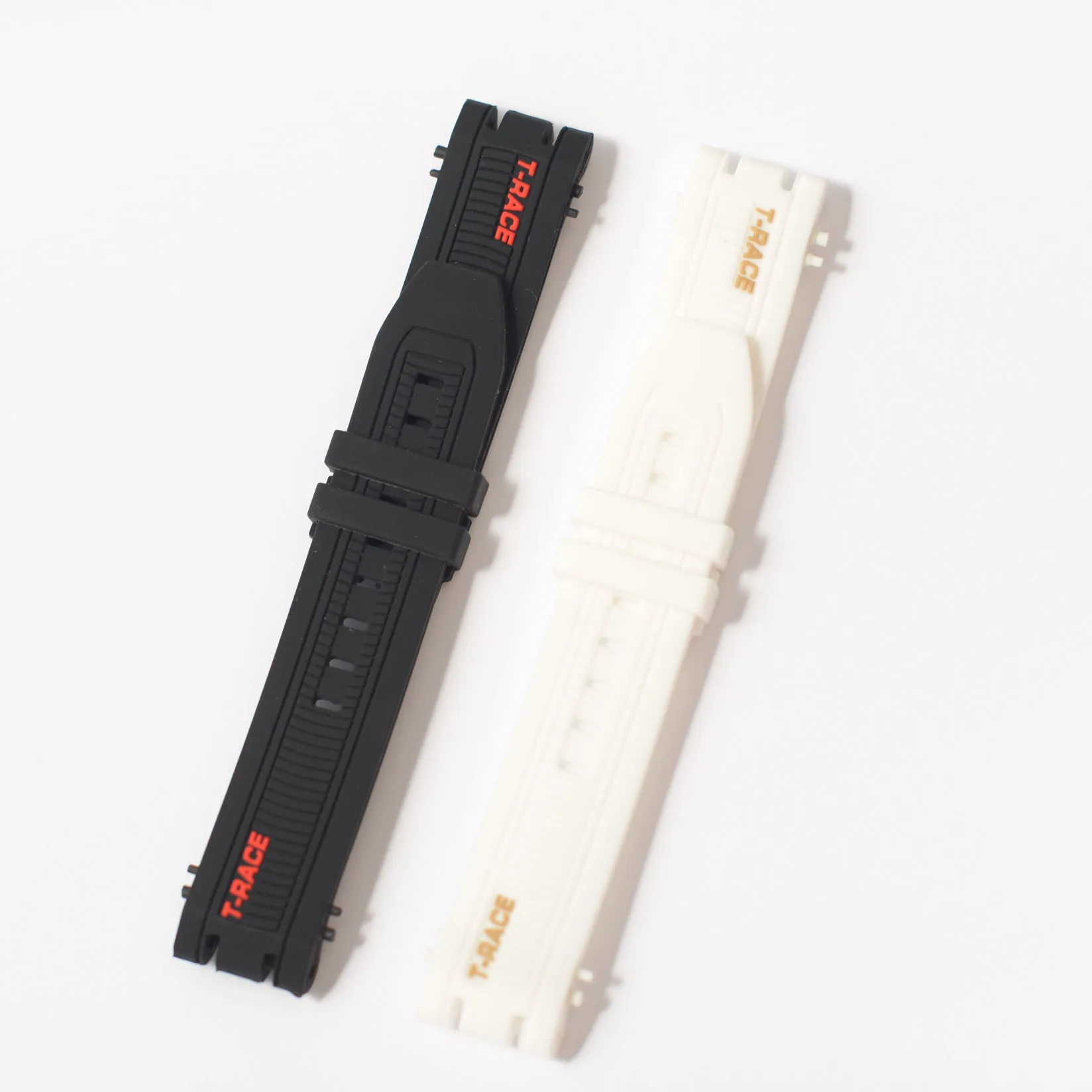 Фото Спортивный силиконовый ремешок для часов Tissot Racing T115417 ASeries, специальный ремешок с двойным вырезом, мужской ремешок для часов, 22 мм №5