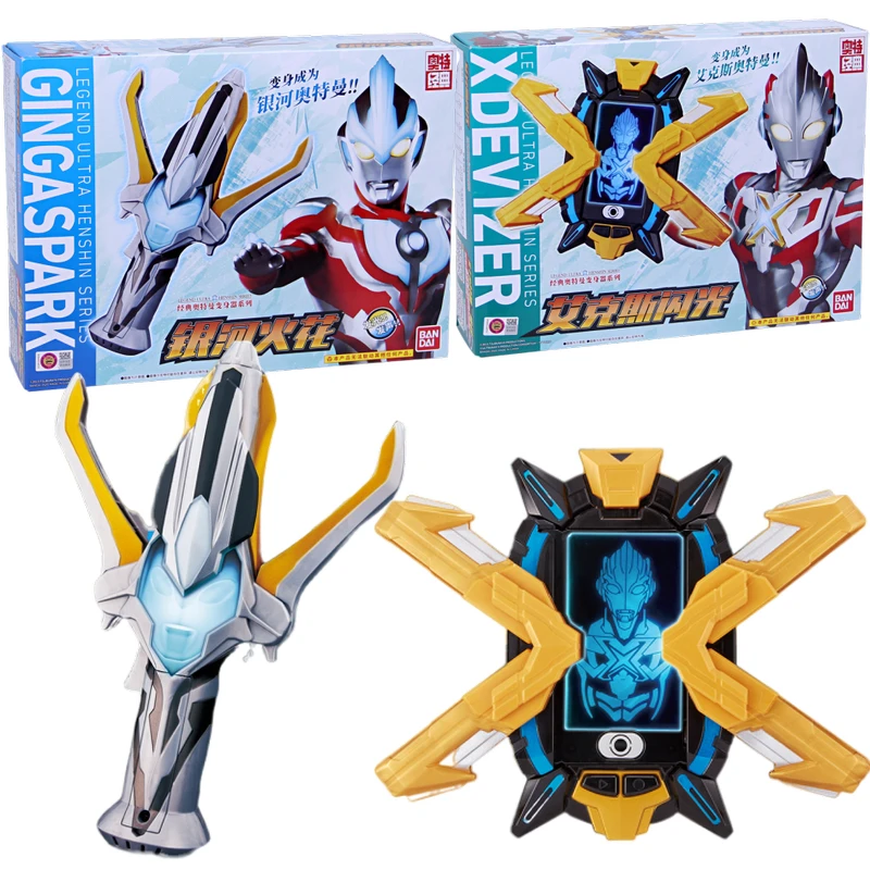 Bandai Ultraman Morpher Galaxy Spark Aix Flash Супер Герой деформер игрушки Фигурки модели