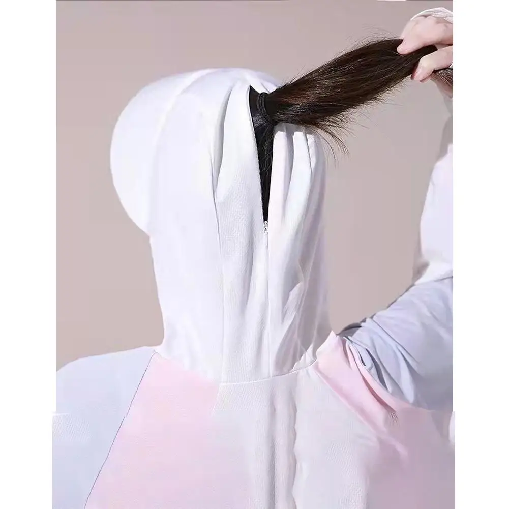 New Arrival Women Sunscreen Hat Ice Silk Clothing Summer Big Edge Outdoor Shirt Short Coat Uv Protection Boy Hat Sun Hat images - 6