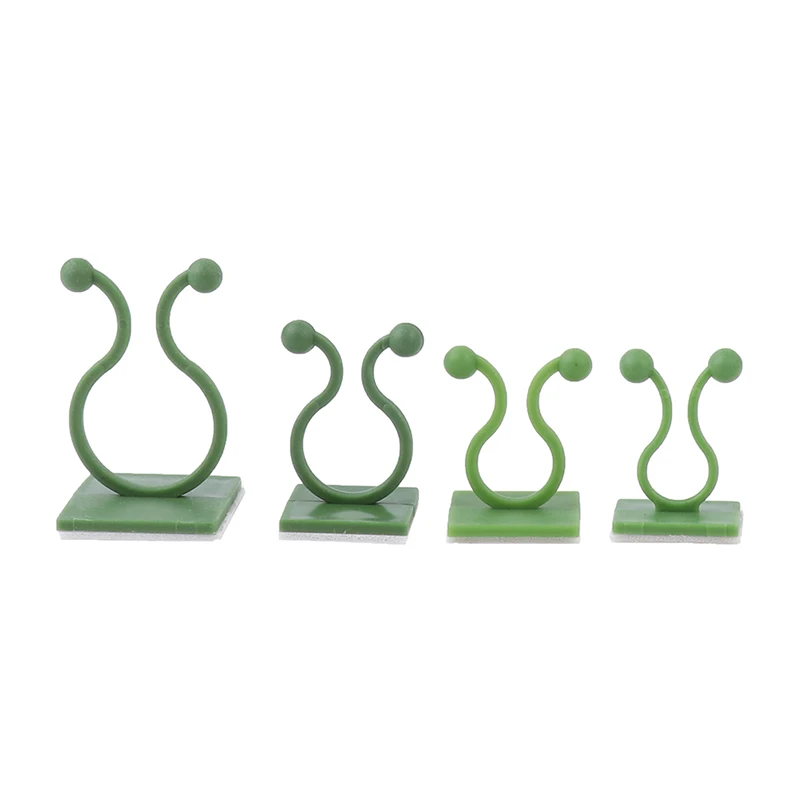 

10PCS Green rose wall climbing fixer vine green plant wall pasting hook Plant Stent Invisible Vine Climbing Fixed Bracket