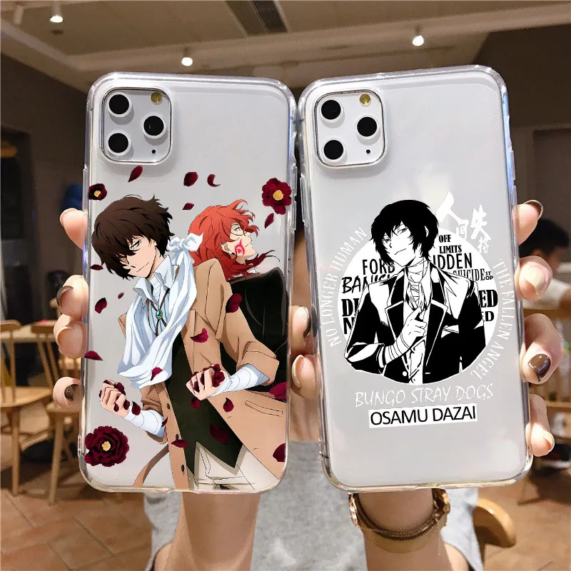 Японское аниме bungou Stray Dogs Dazai Osamu чехол для телефона iPhone 11 12 13 14 15 16 Pro MAX Plus Fundas Coque