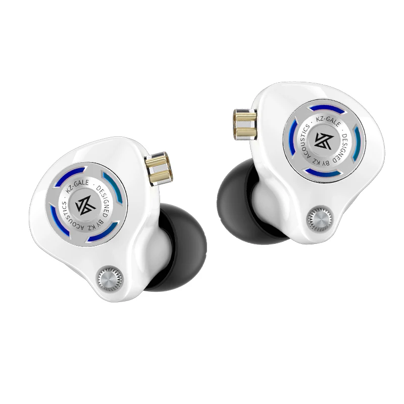 Фото Предварительный заказ KZ Gale-вкладыши с суперлинейным драйвером Hi-Fi IEM наушники для игр со съемным посеребренным встраиваемым 2-контактным кабелем №1
