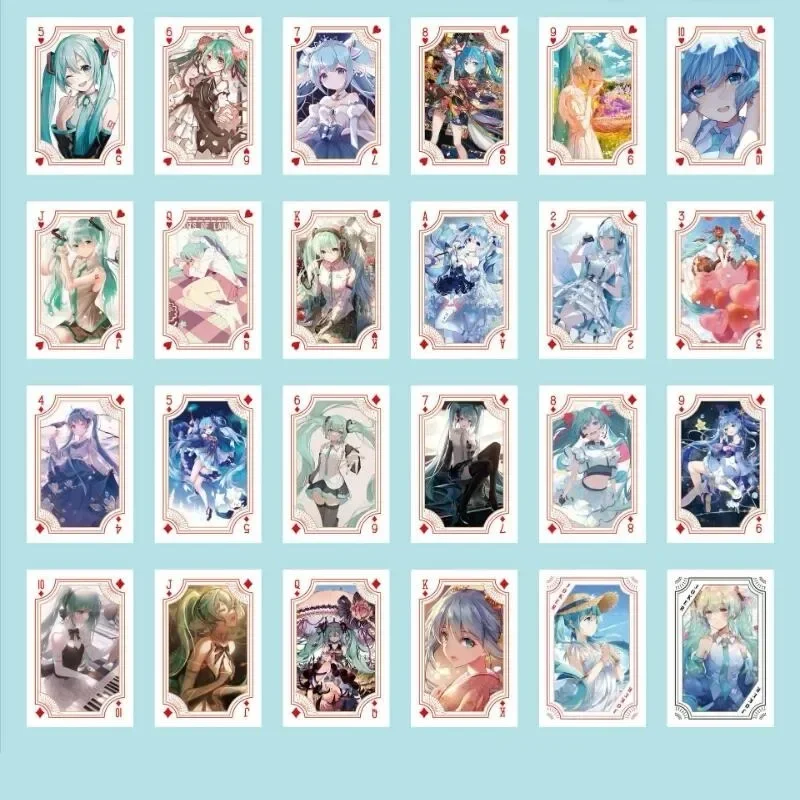 Фото Набор из 54 карточек Miku Anime: коллекционные LOMO-карточки с изображениями виртуальных певиц, подарки для фанатов №3