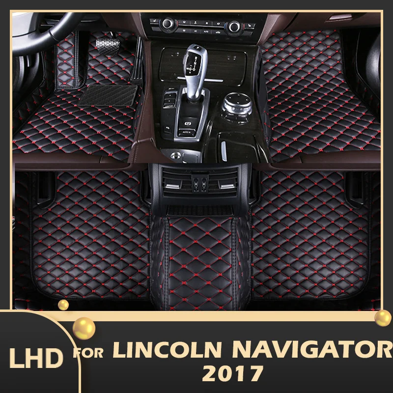 

Car Floor Mats For Lincoln Navigator 2017 Custom Auto Foot Pads Automobile Carpet Cover Interior Accessories