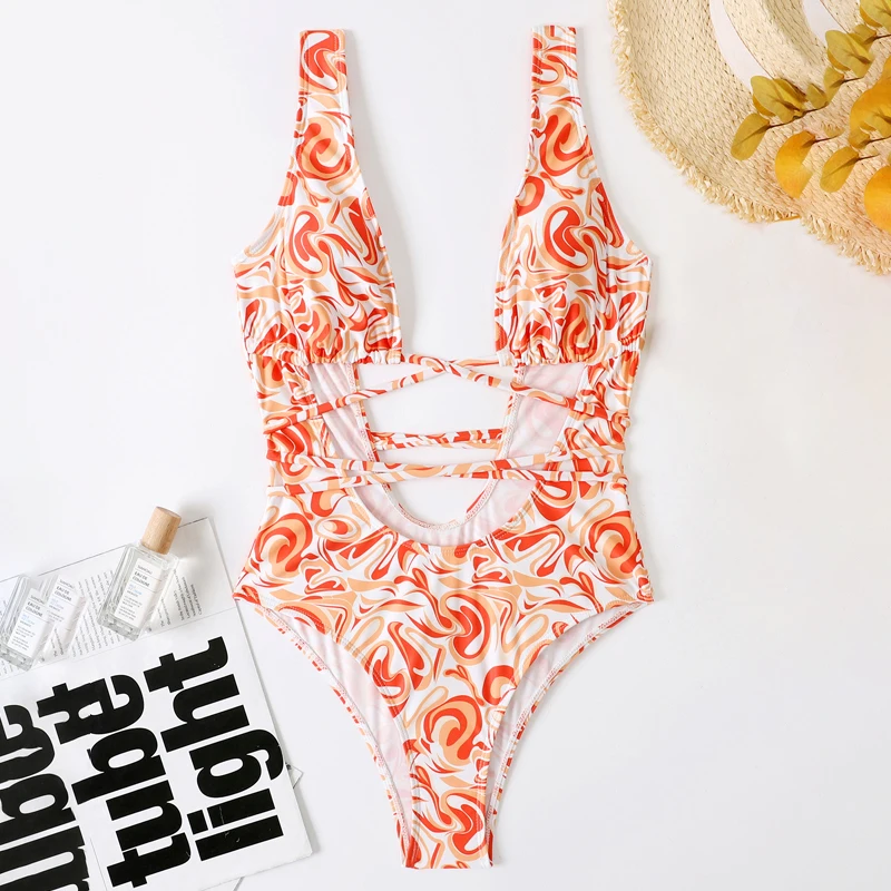 2022 сексуальные женские слитные купальники спортивный Монокини пуш-ап купальные