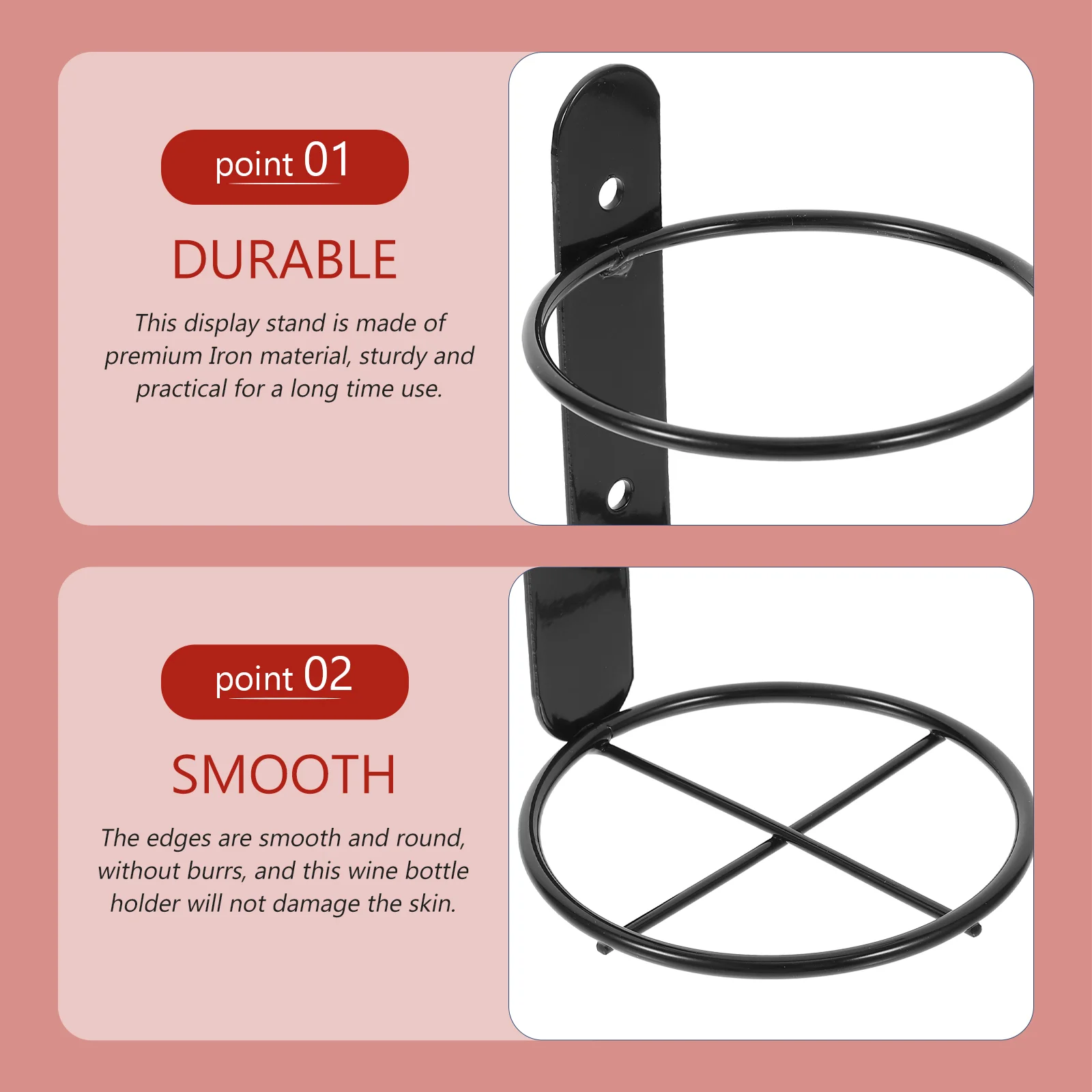 2-х шт. настенная полка-холодильник для бутылок барная полка держателя один