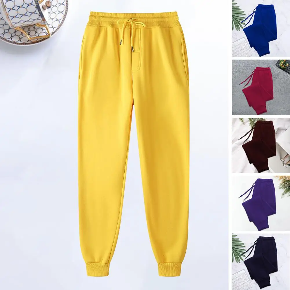 

Свободные спортивные брюки, Универсальные мужские широкие штаны для бега с эластичным поясом и карманами на шнурке, удобные для спорта