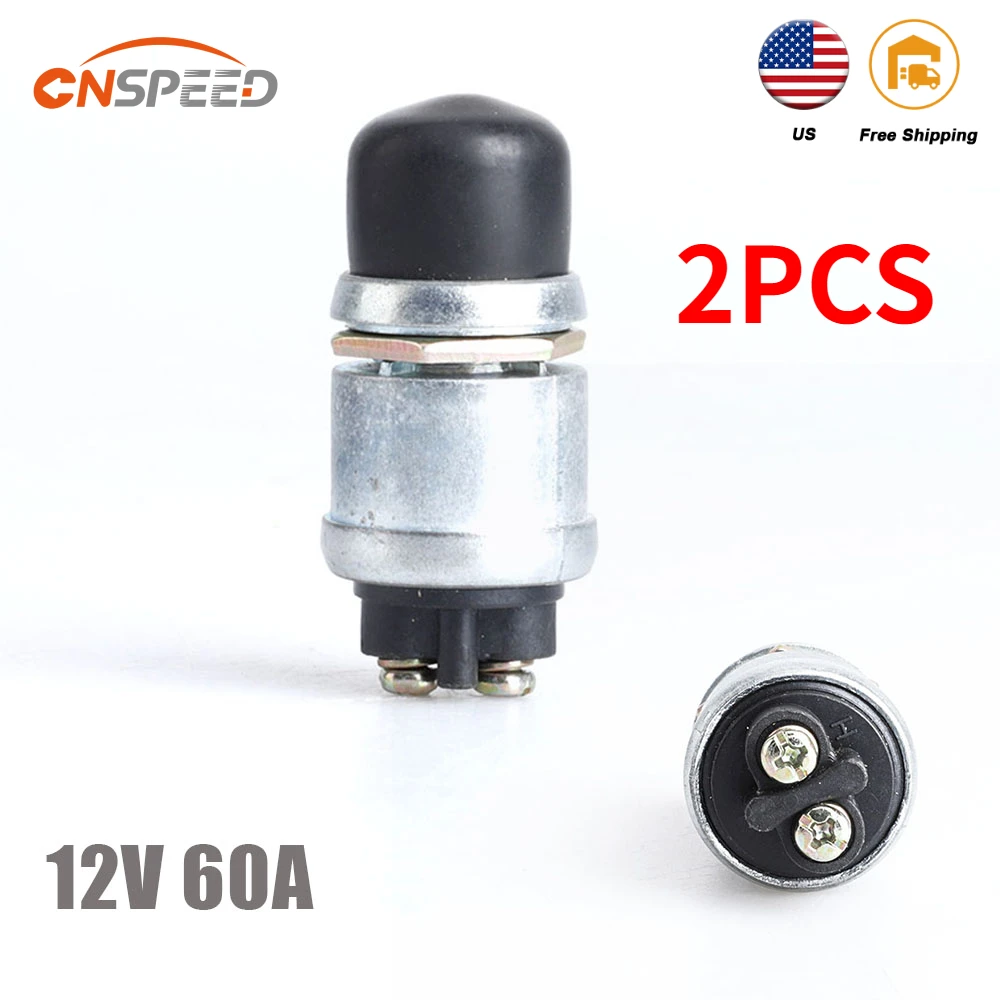

60A Ignition Engine Start Switch Waterproof Push Starter Switch For Car Truck Boat yacht Horn Replacement Button Car