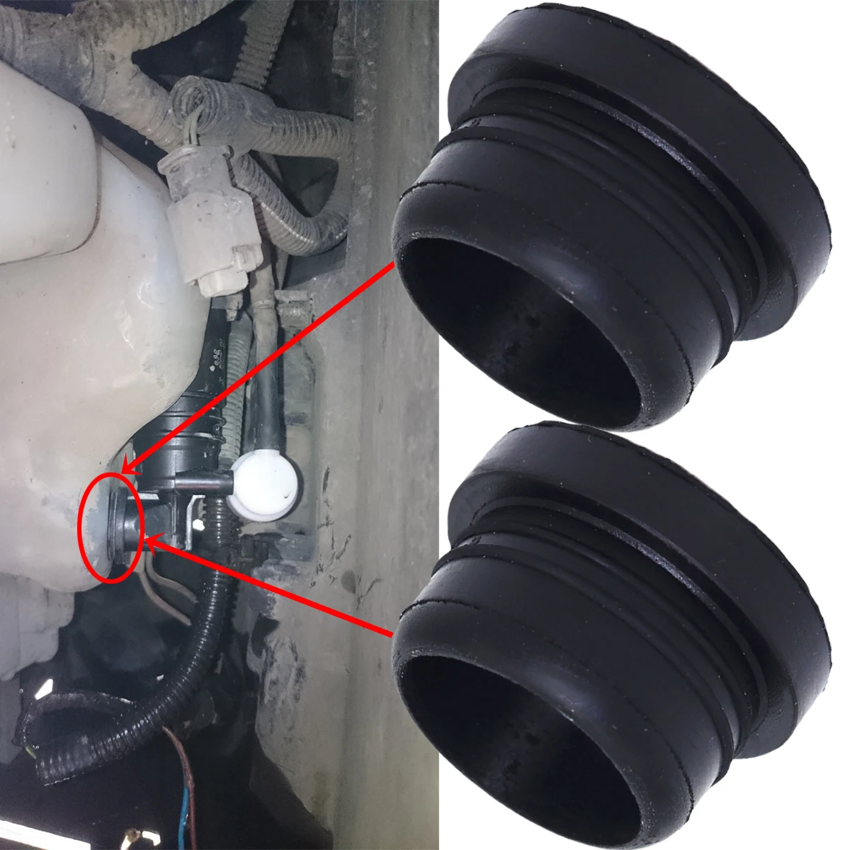 

2X втулки насоса омывателя для Nissan Citroen Renault Peugeot Vauxhall Ford резиновое уплотнение прокладка резервуара бутылка протека ремонтная пробка