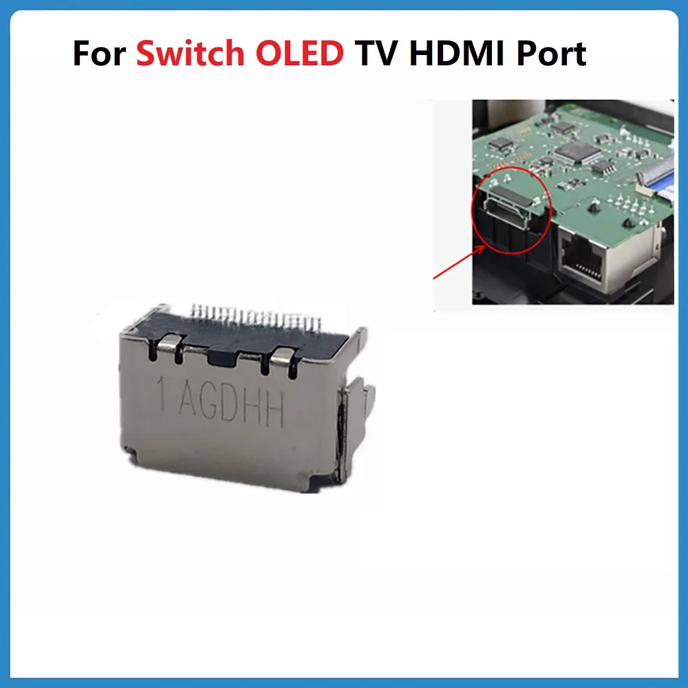 

5Pcs For Nintendo Switch OLED TV HDMI Port Socket HD Interface Female NS Oled Tail Plug Replacement Game Repair Free Shipping