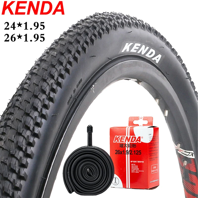 

KENDA 24 26 Bicycle Tires Mountain Bike Tires 24*1.95 26*1.95 Notfolded Bike Tyre Schrader Bicycle Inner Tube MTB Part