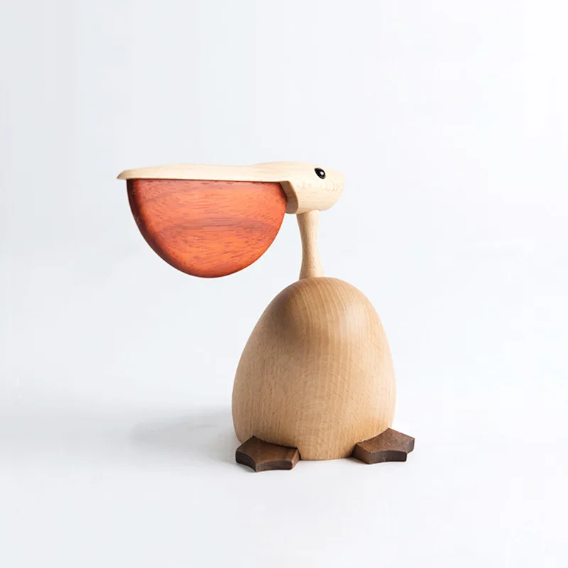 Украшения Пеликан поделки из цельного дерева деревенский стиль настоящие