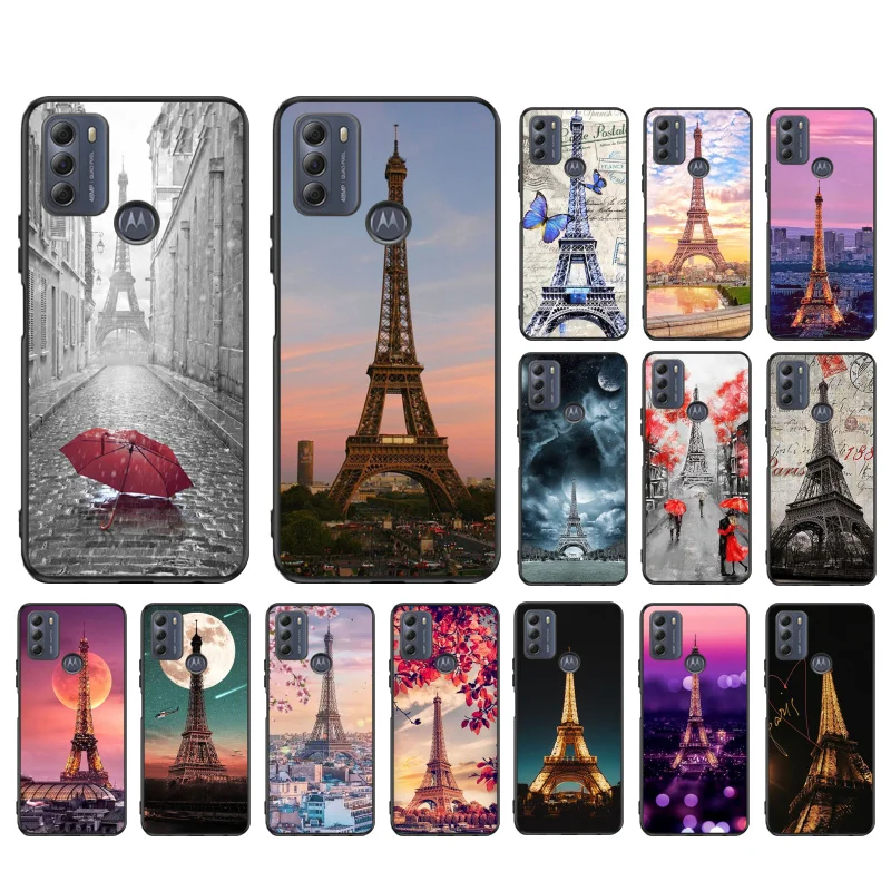 

Love Eiffel Tower Phone Case for Motorola Moto Edge 20 Edge 20 Lite E7 Power E40 E20 One Action G10 G Play G22 G52 G60 E32 G8