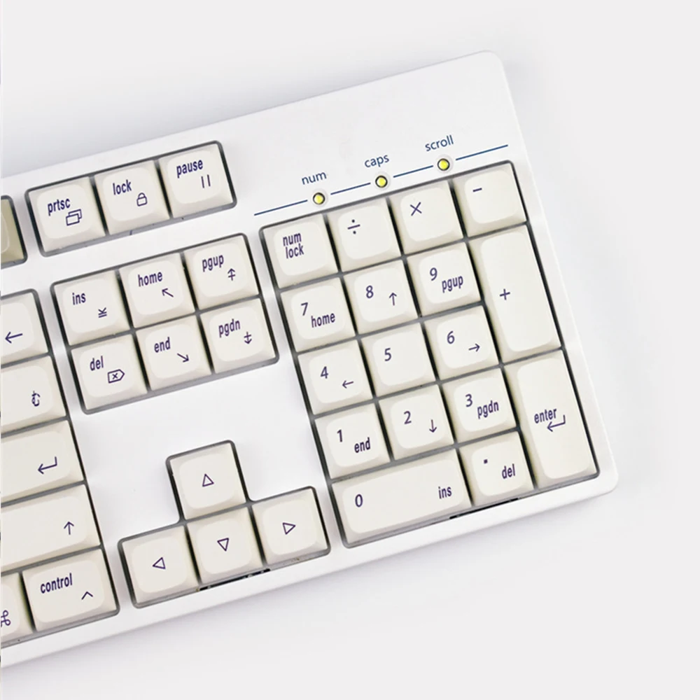 Sample Design Japanese PBT Keycaps For Cherry Mx Gateron Kailh Box TTC Switch Mechanical Keyboard XDA Profile Pure White Key Cap enlarge