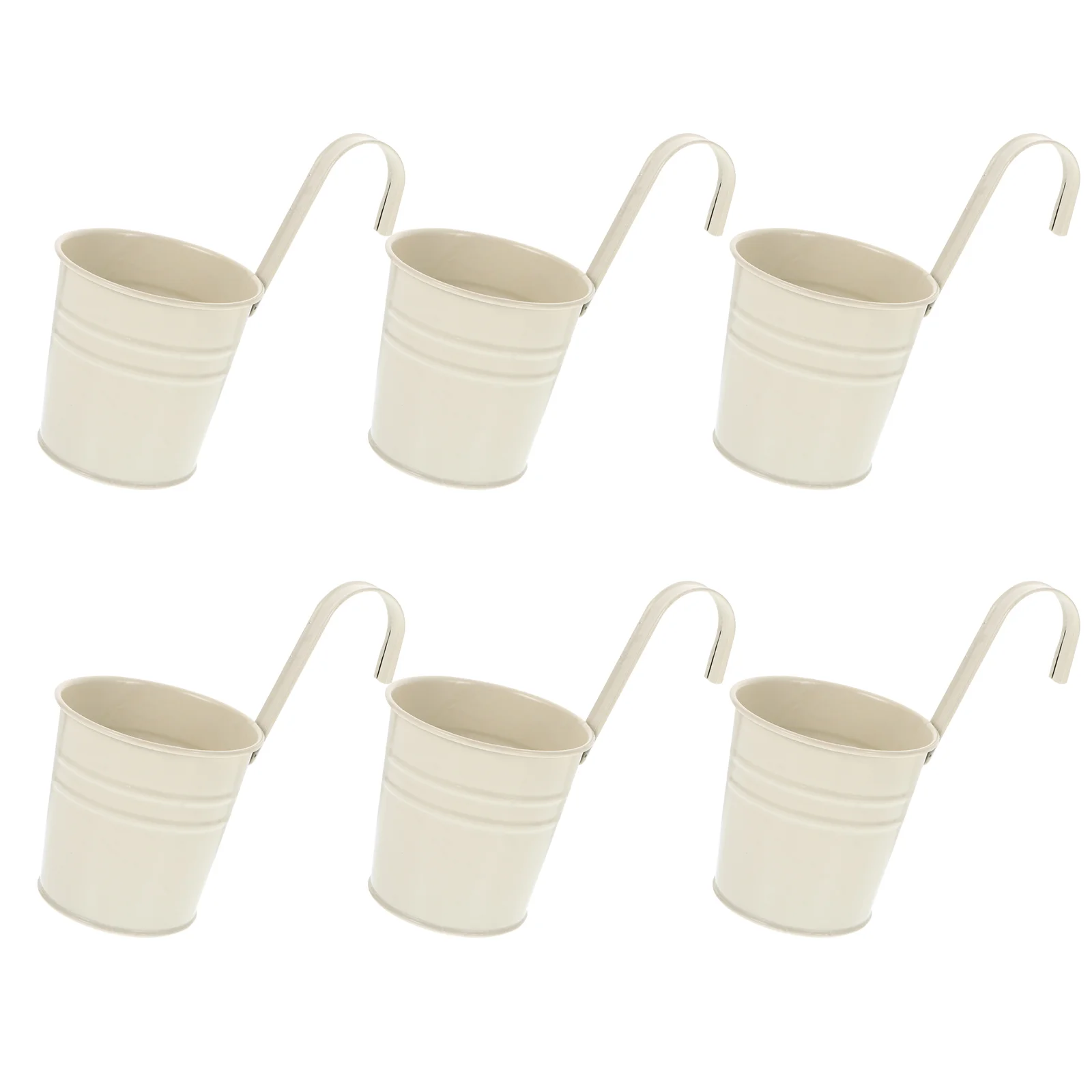 

6 шт. железная подвесная Цветочная кастрюля ограждения забор балкон садовый декор цветочный держатель