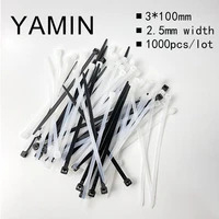 1000pcslot 3100mm self lock type plastic nylon cable tie national standard cable wire fixed whiteblack