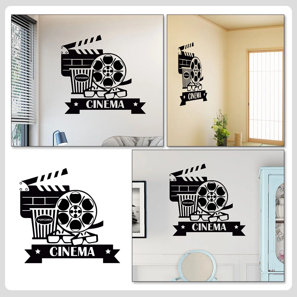 Настенные наклейки для кинотеатра виниловые украшения пленка комнаты домашняя