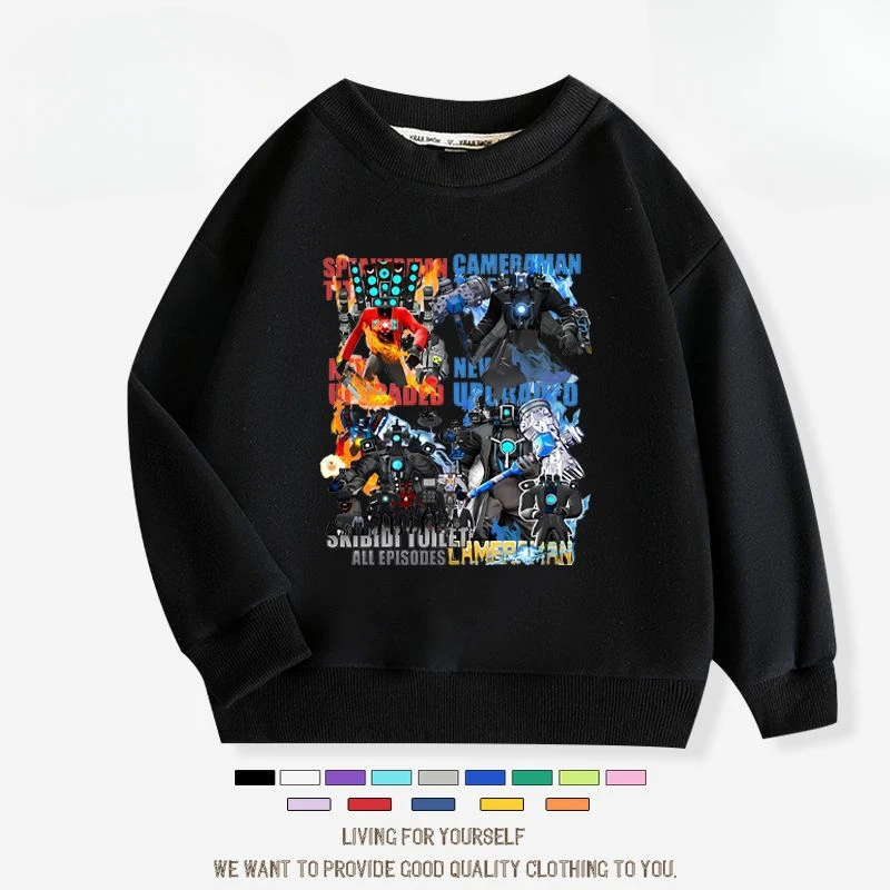 

Skibidi Toilet Children's Long-sleeved Sweatshirts Children's Clothing Fashionable Children's Tops Casual Children's Jackets