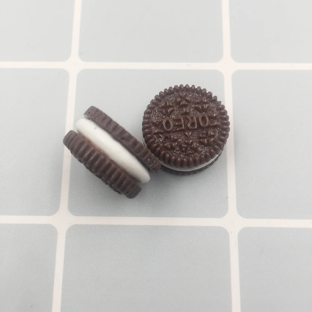 

Миниатюрные смоляные кремовые печенюшки кабошоны 20 шт