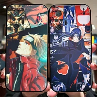 anime cartoon naruto phone case for xiaomi redmi 7 7a 8 8a 9 9i 9at 9t 9a 9c note 7 8 2021 8t 8 pro carcasa funda black
