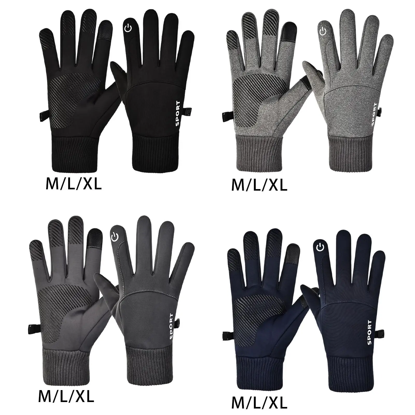 

Winter Gloves, Soft, Non-Slip, Weatherproof, Touch Screen, Durable Thermal