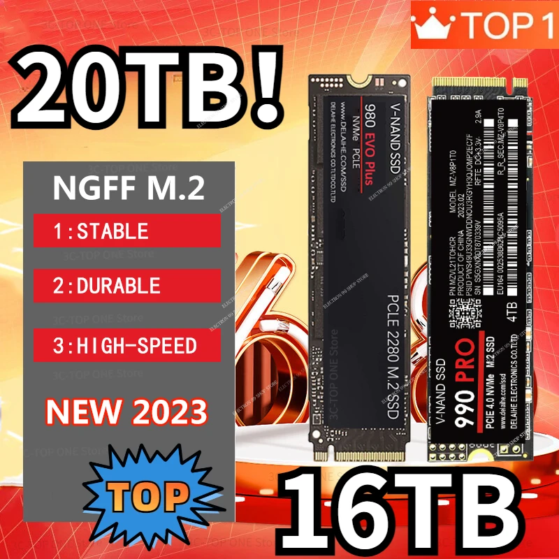 

Mass Storage M.2 SSD NVME 1TB 4TB 8TB Solid State Drive Disk High Speed M.2 2280 PCIe 3.0 Internal Hard Disk For Laptop Desktop