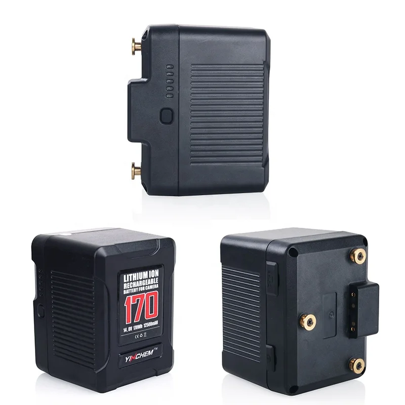 Фото Крепление для аккумулятора камеры YINCHEN 170W Gold-Lock 14.8V с портами USB и D-TAP, аналог Anton Bauer Gold Mount, в наличии №3