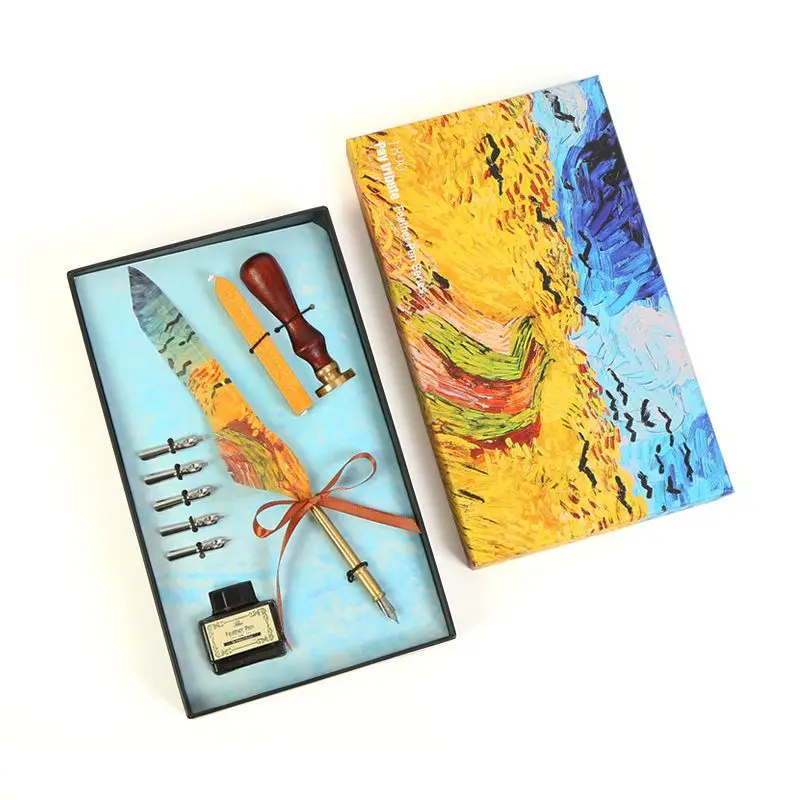 

Креативная ретро-ручка quill, уплотнительные восковые уплотнения, Подарочная коробка WS-20