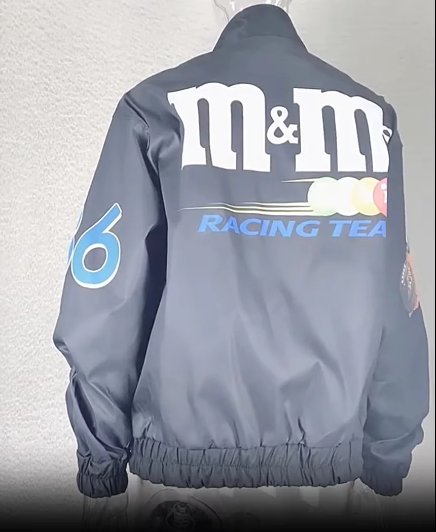 Осень-зима женский спортивный синий принт повседневный мешковатый плащ с