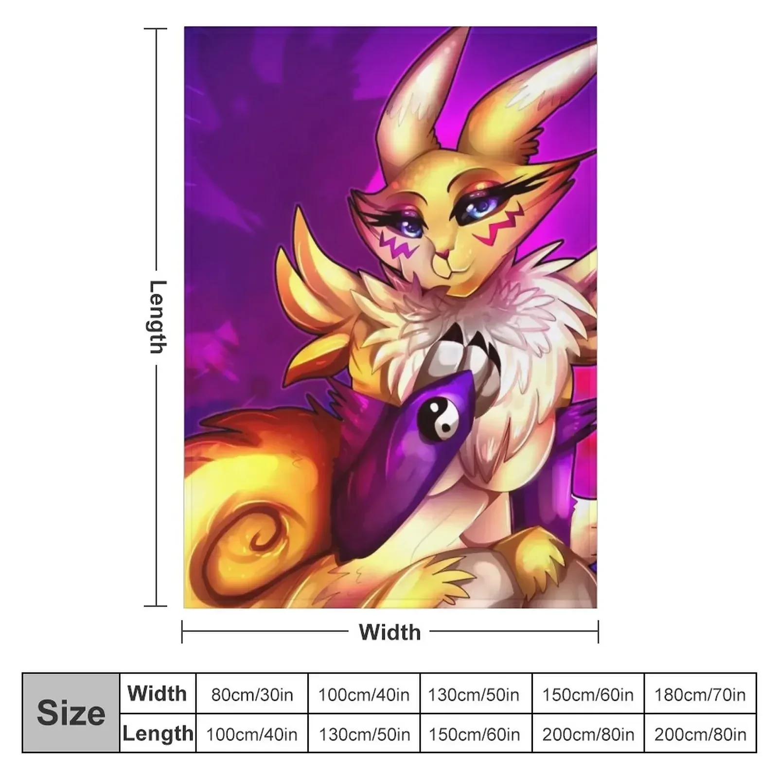 Новинка 2 пледа Renamon плед на заказ подвижные пледы