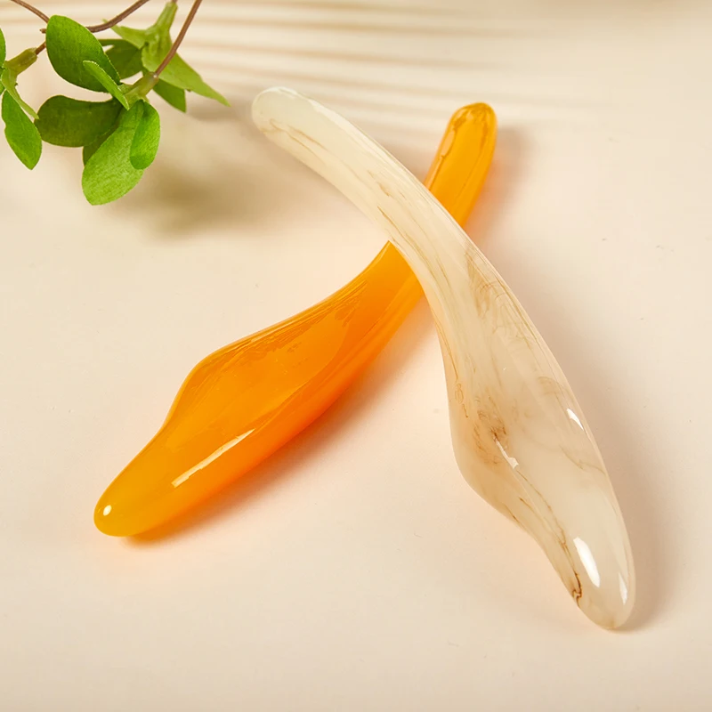 

Massage Facial Scraping Back Neck Massager Beeswax Facial Carving Stick Resin Beeswax Massage Comb Healthy Relaxation Cellulite