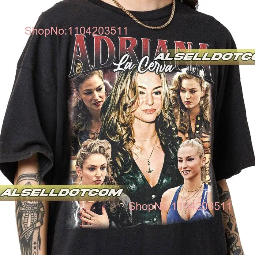 Limited Adriana La Cerva Vintage T Shirt for Woman anda Man long or short sleeves