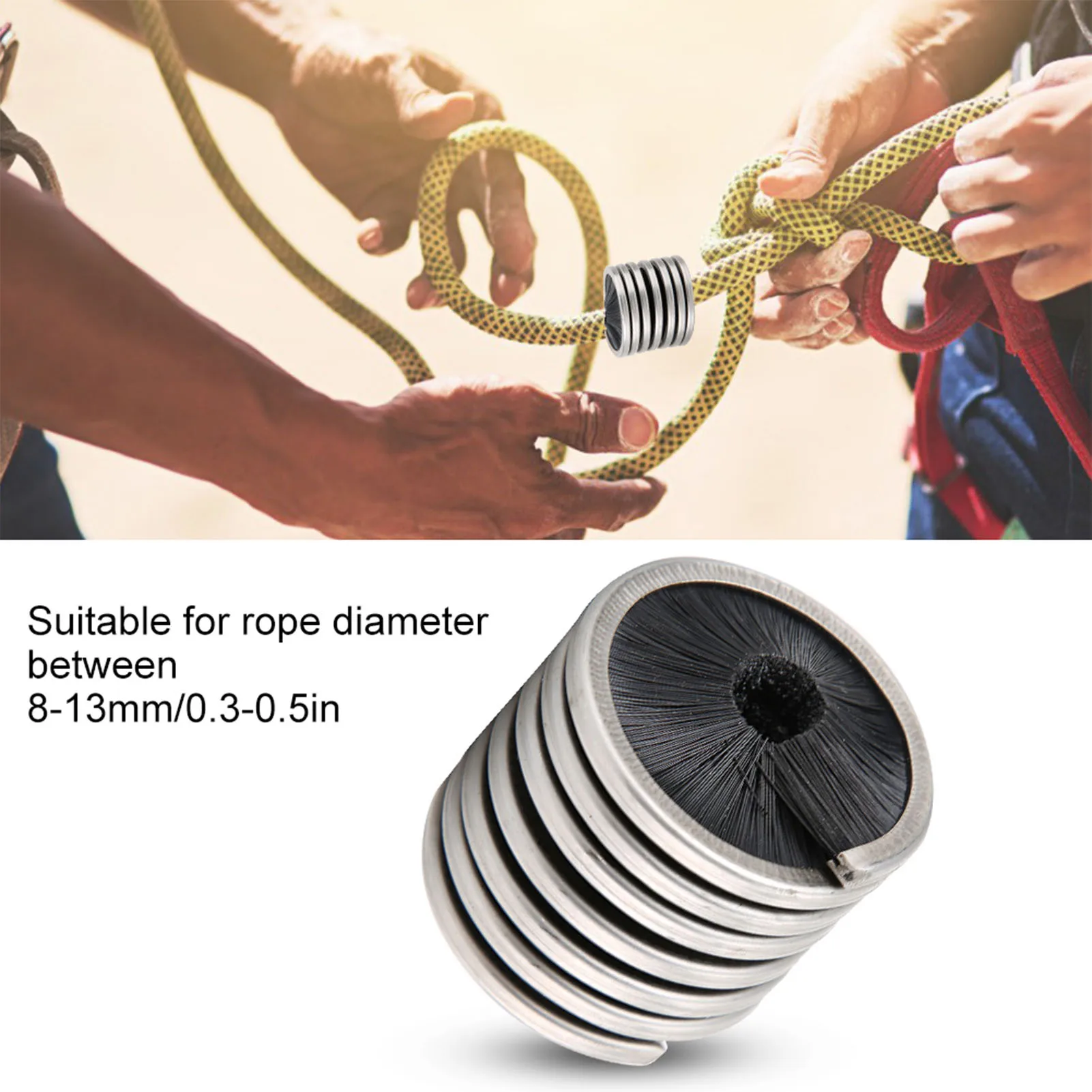 Щетка для чистки шнура инструмент мытья веревки скалолазание на открытом