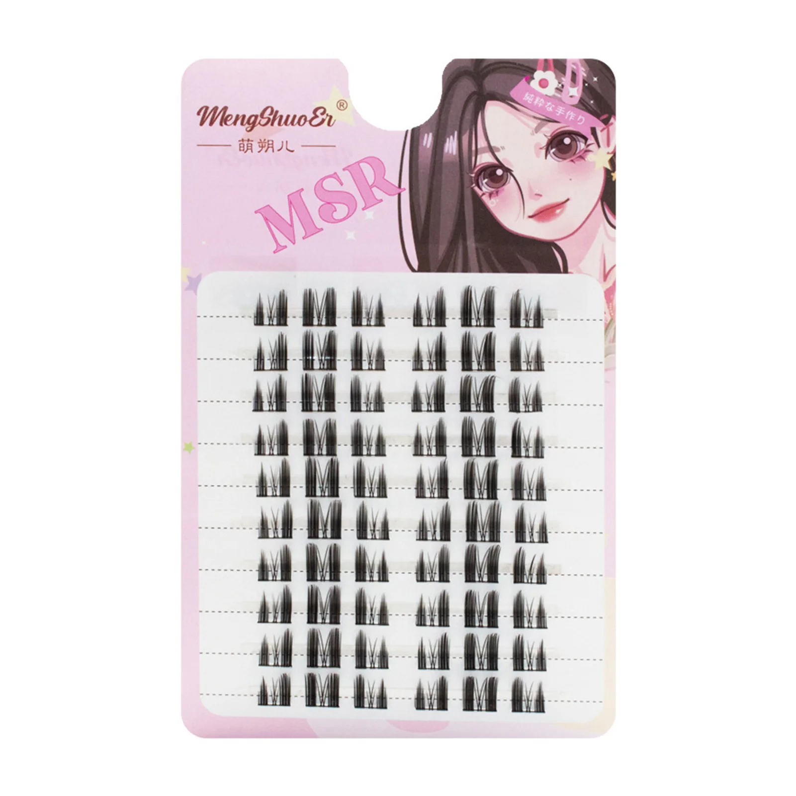 

Simulated False Eyelashes Pack Wispy Long-Lasting Soft Comfortable Lashes for Daily Party Official Makeup MH88