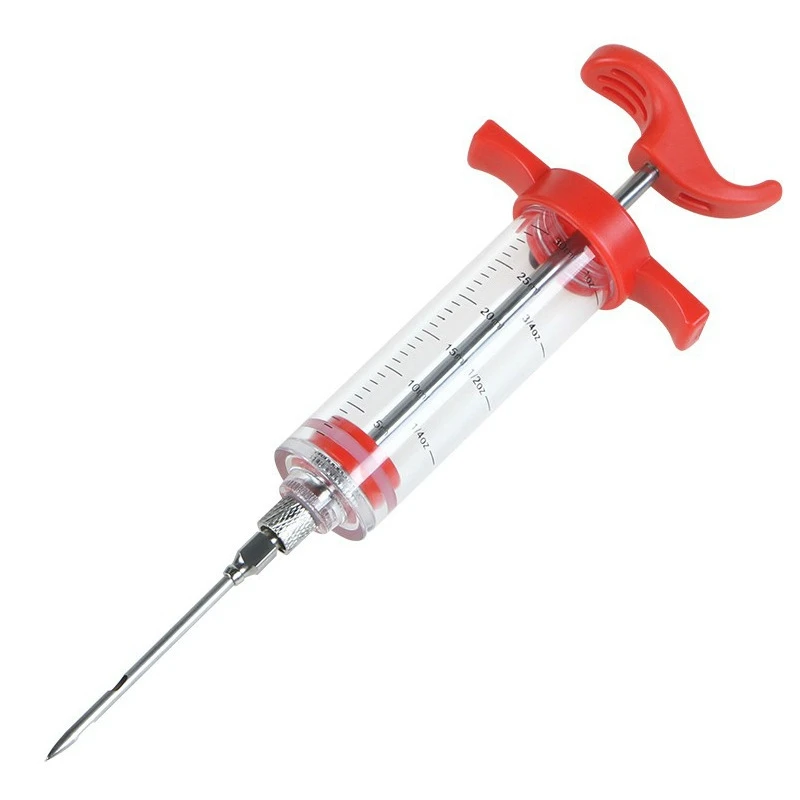 Шприц для инжектора мяса-3 иглы маринада барбекю гриля набор индейки инжектор