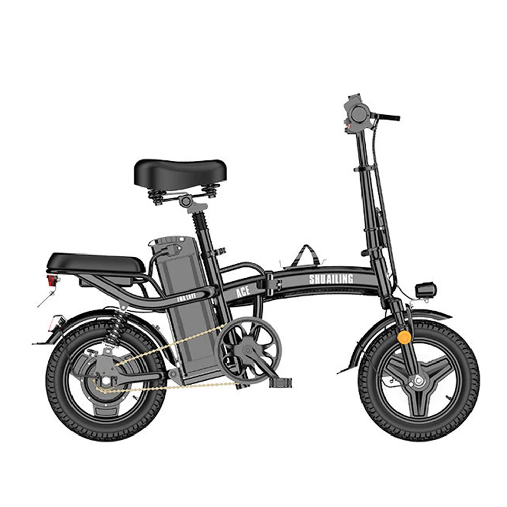 

Foldable Electric Bicycle 400w Motor Driven Vehicle 48v15\20\25ah Small Scale Lithium Battery Pushbike