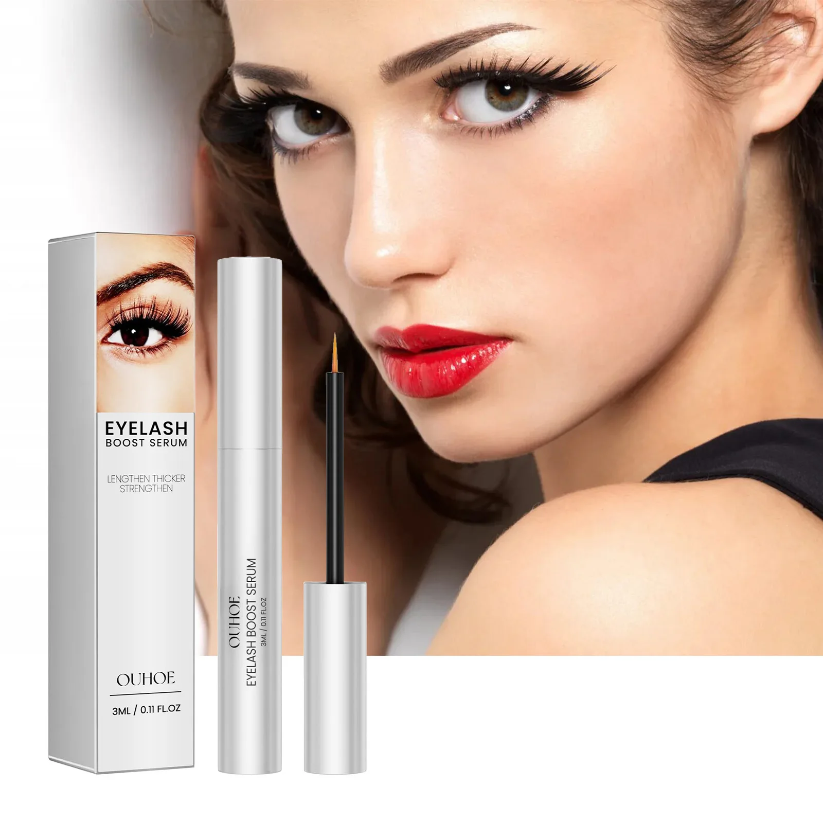 Питательная сыворотка для ресниц натуральный питательный раствор удлинения и