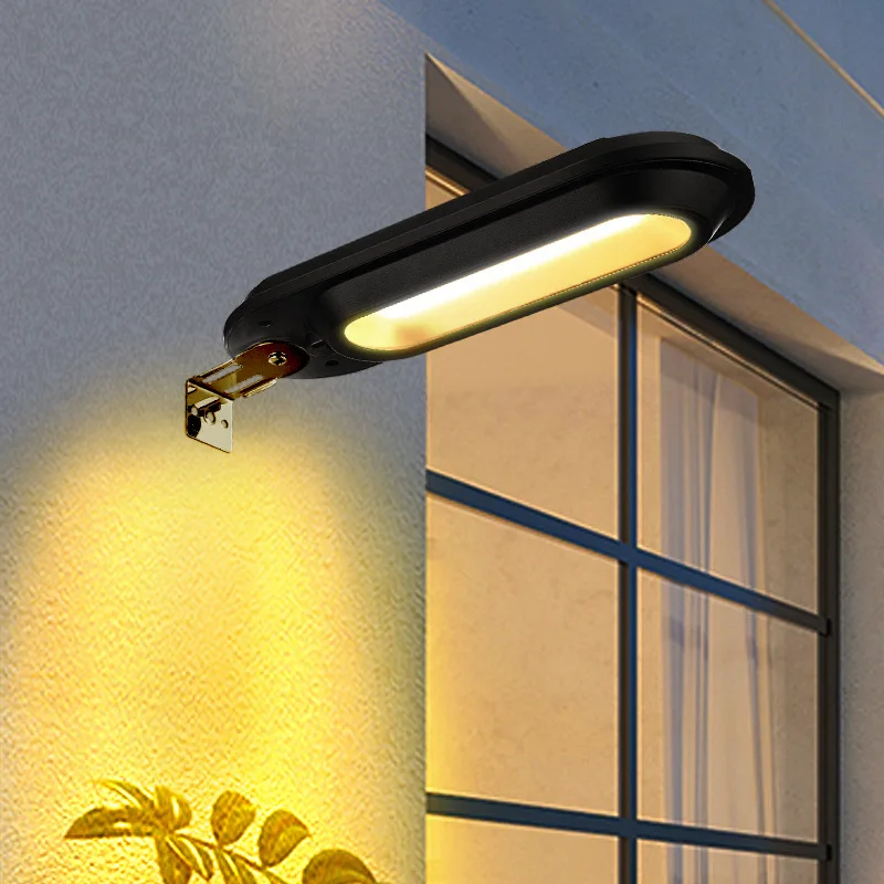 LED Solar Light Outdoor Solar Lamp Powered Sunlight Waterproof PIR Motion Sensor Street Light for Garden Decoration
