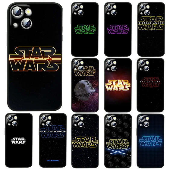 

S-stars Warsr Cool Logo For iPhone 14 13 12 11 Pro Max XS Max X XR 7 8 Plus 6S 5S Silicone Black Shell Phone Case