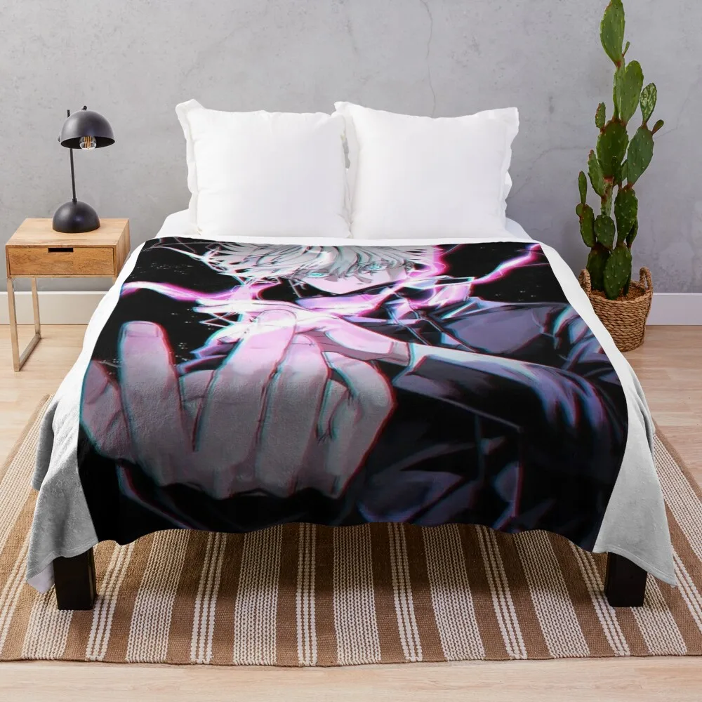 Saturo Gojo плед одеяло свободный смешной подарок