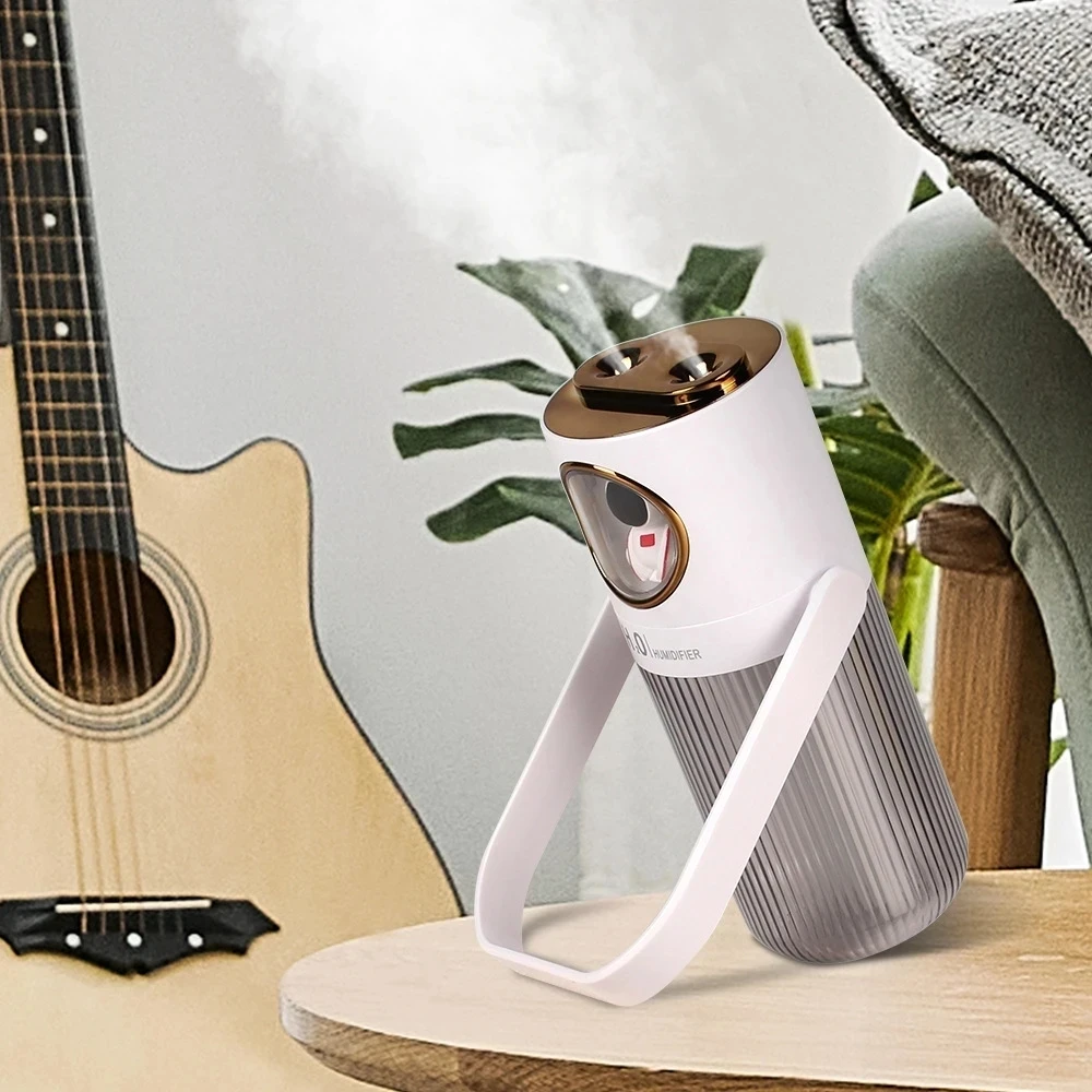 

Astronaut Air Humidifier Double Spray Portable Mist Maker Fogger USB Rechargeable 2000mAh Battery Electric Water Aroma Diffuser