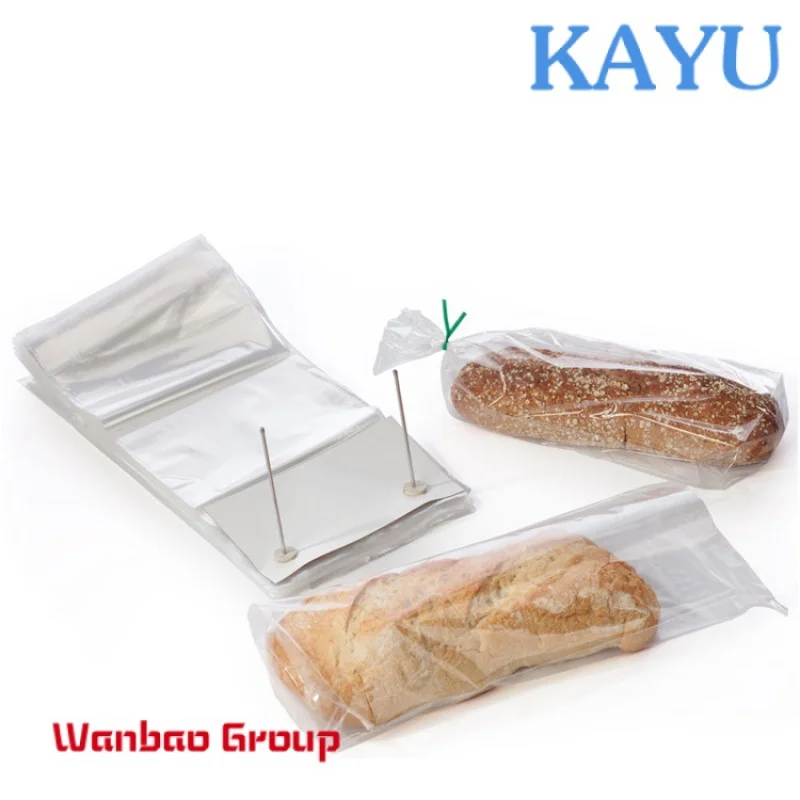 Custom logo printing clear transparent toast plastic wicket bakery bread packaging bag with logo