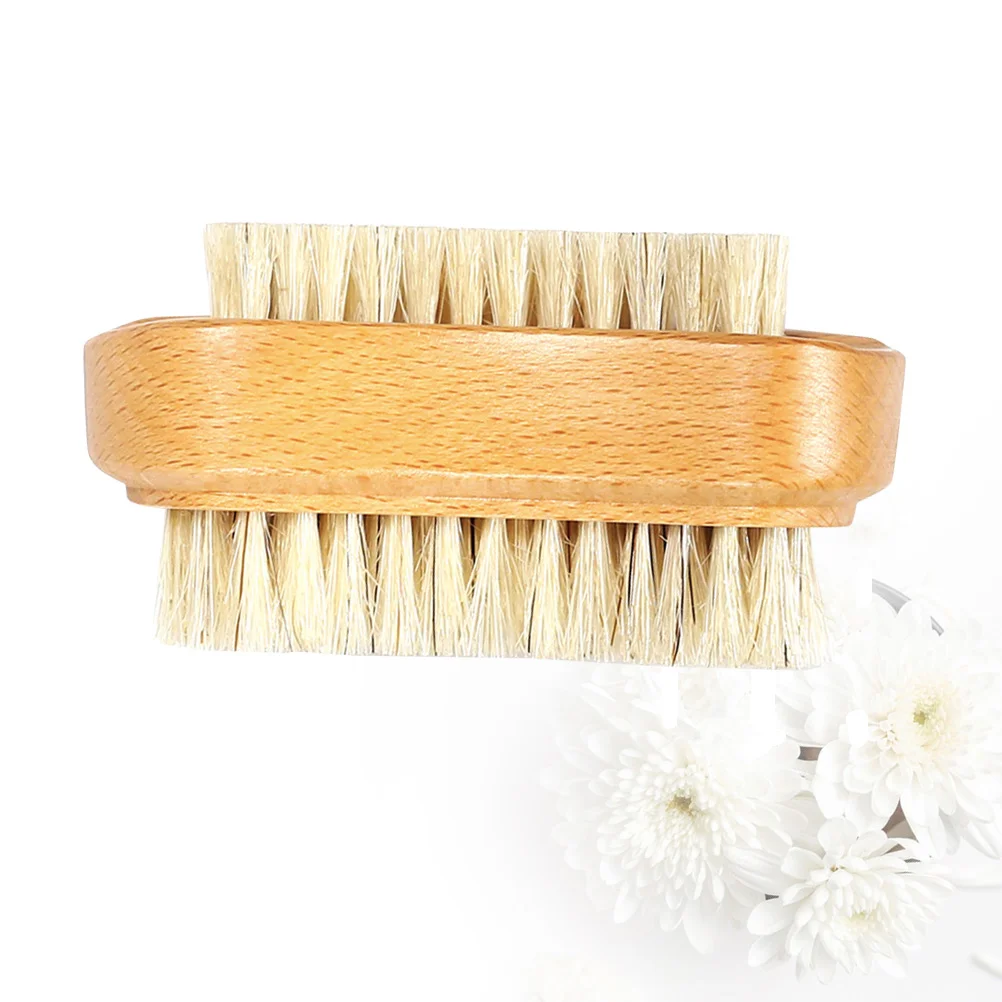 

Nail Brush Remover Scrubber Foot Cleaning Skin Callus Cleaner Wooden Brushes Sided Double Dead Exfoliating Body Hand Stiff Files