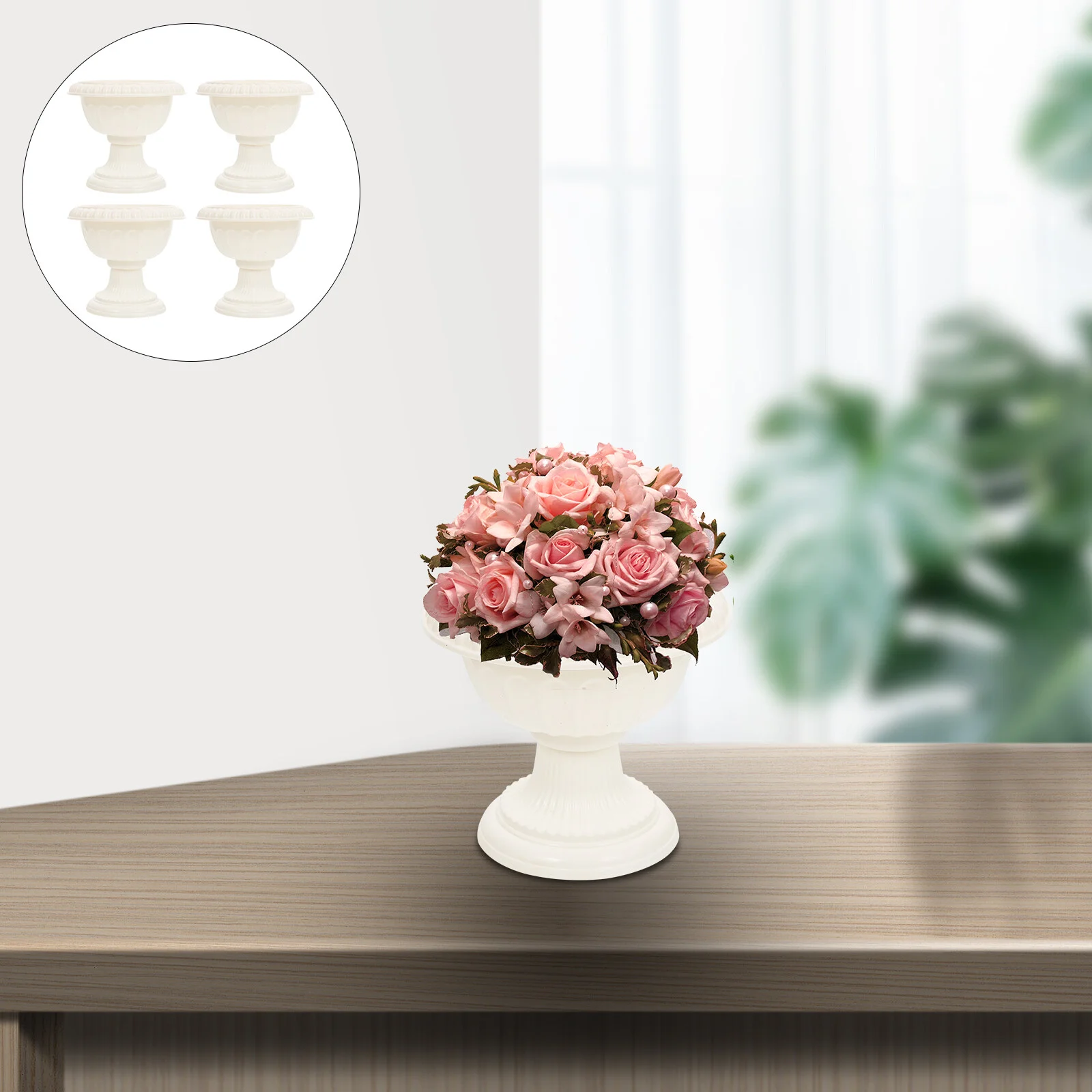 

Greece Balcony Decoration Pots Wedding Cement Outdoor Statuesative Planter Roman Flowerpots Decorations Ceremony