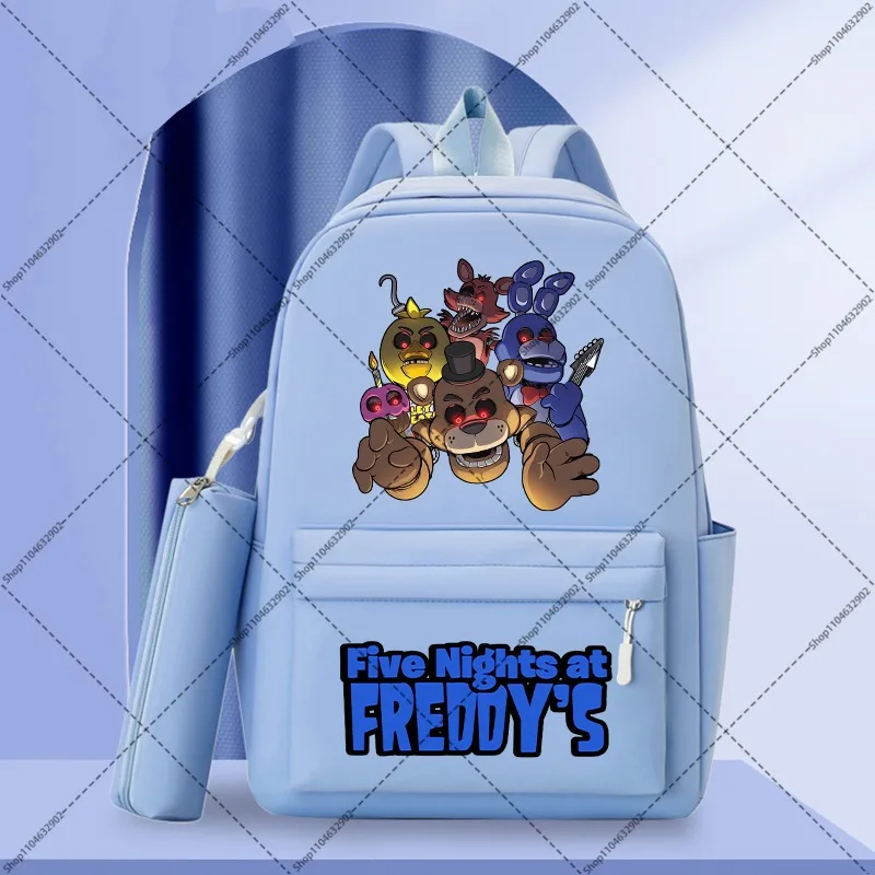 Фото Школьный рюкзак FNAF Five Nights At Freddy's, портативные рюкзаки с мультяшным аниме-принтом, рюкзаки для мальчиков и девочек, подарки на школьные праздники №3
