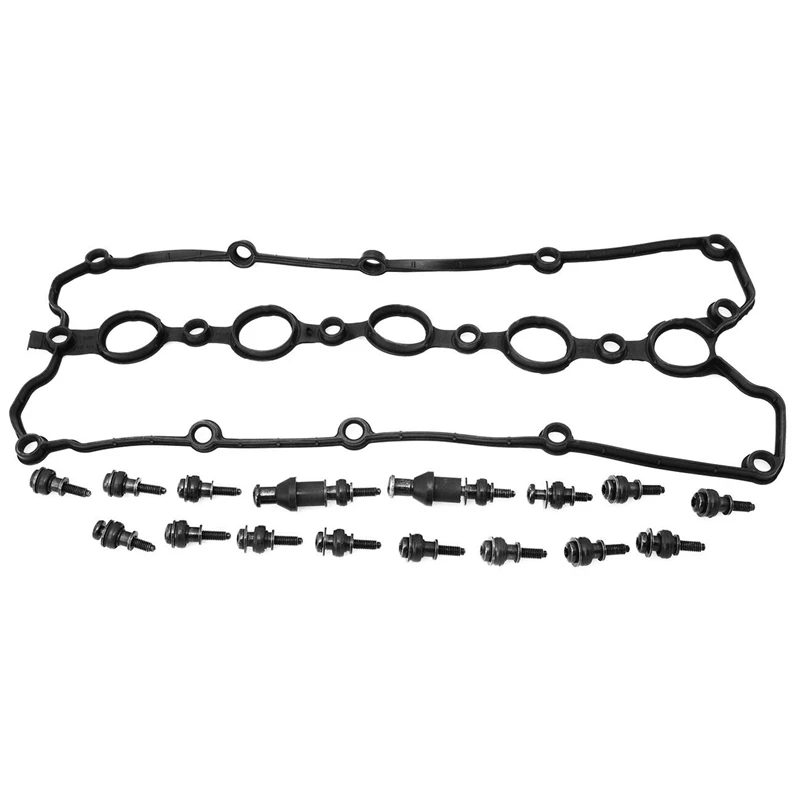 Полная крышка клапана двигателя автомобиля с прокладкой и болтами для Jetta Golf Passat